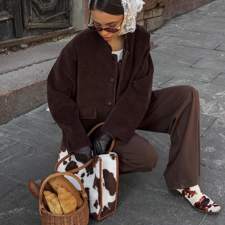 Chocolate Corduroy Jacket