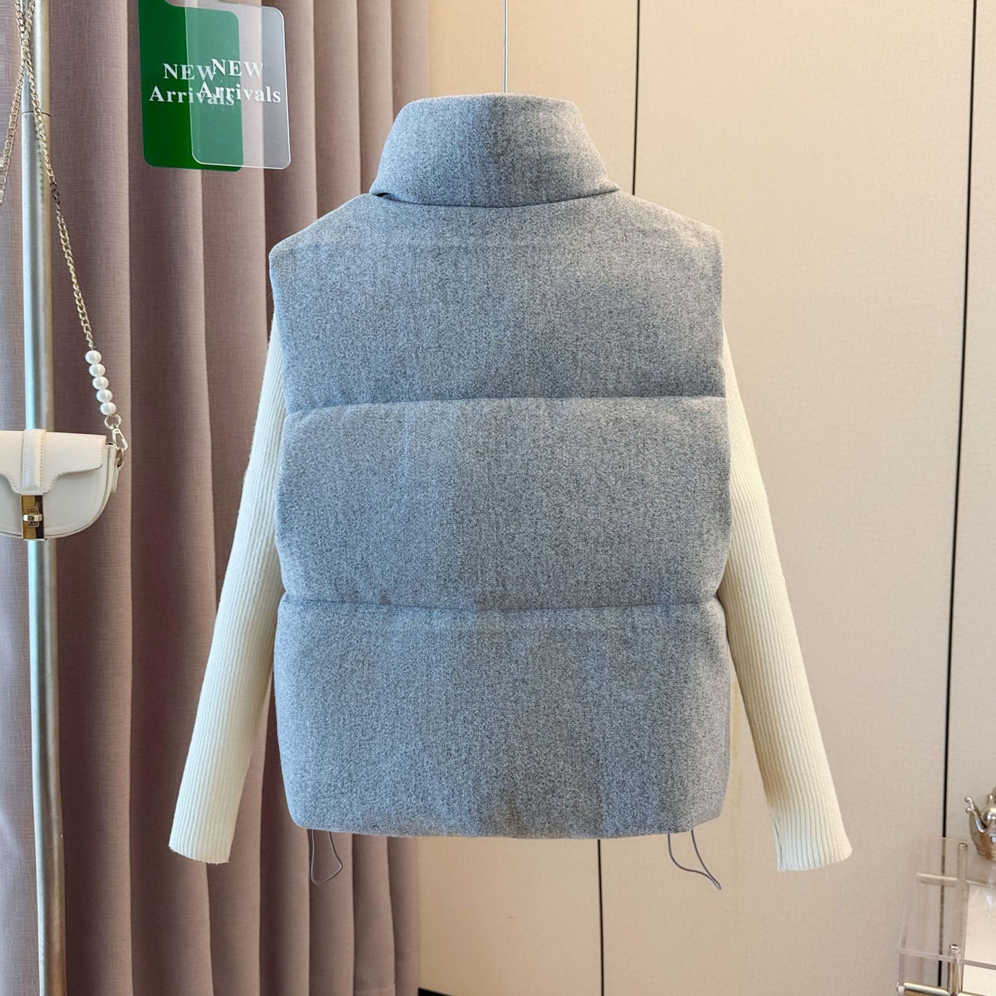Women’s Wool Blend Puffer Vest