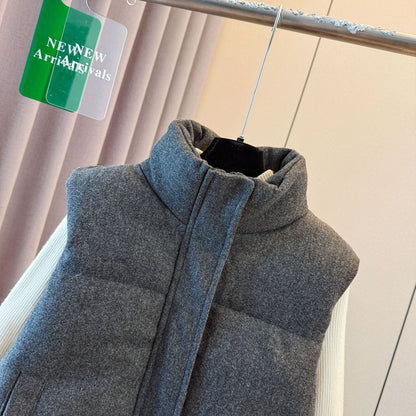 Women’s Wool Blend Puffer Vest