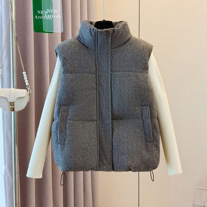 Women’s Wool Blend Puffer Vest