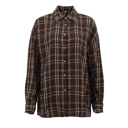 Plaid Oversized Shirt Jacket – Casual & Cozy Style