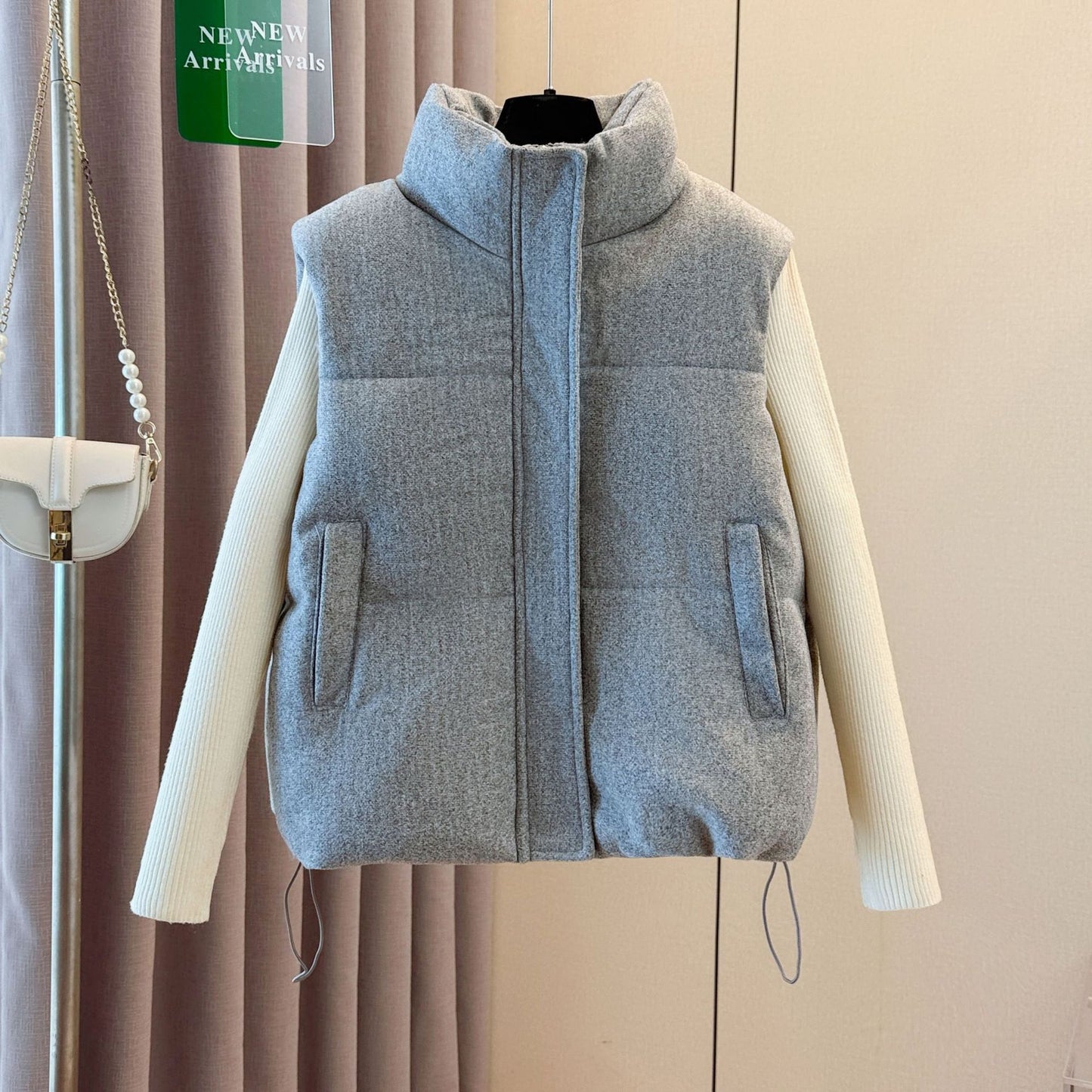 Women’s Wool Blend Puffer Vest