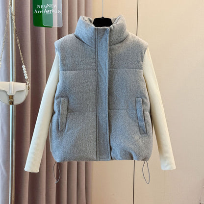 Women’s Wool Blend Puffer Vest