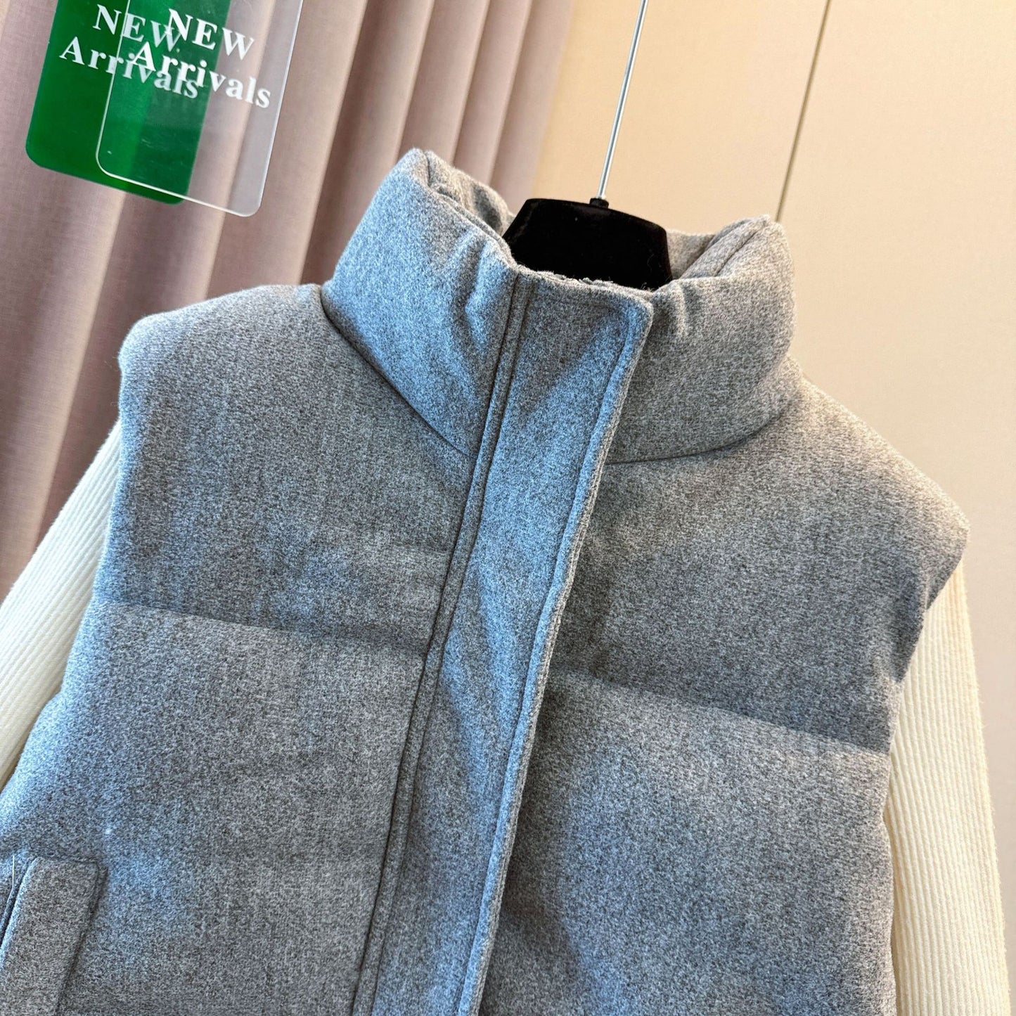 Women’s Wool Blend Puffer Vest