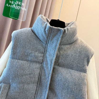 Women’s Wool Blend Puffer Vest