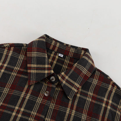 Plaid Oversized Shirt Jacket – Casual & Cozy Style