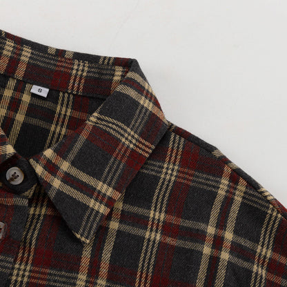 Plaid Oversized Shirt Jacket – Casual & Cozy Style